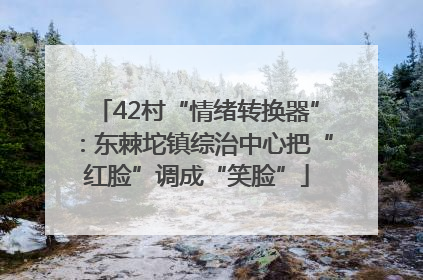 42村“情绪转换器”：东棘坨镇综治中心把“红脸”调成“笑脸”