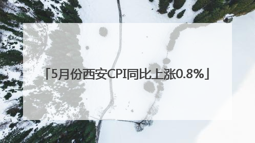 5月份西安CPI同比上涨0.8%