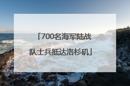 700名海军陆战队士兵抵达洛杉矶