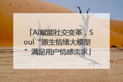 AI赋能社交变革，Soul“原生情绪大模型”满足用户情感需求